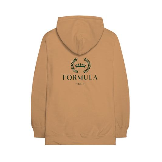 FORMULA VOL. 3 EMBROIDERED OLD GOLD HOODIE